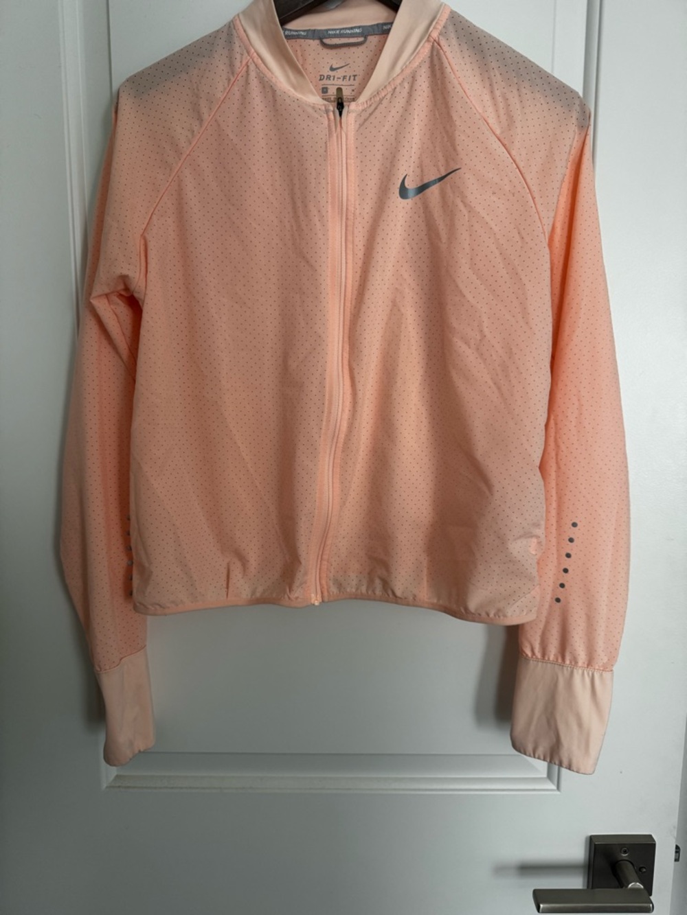 Nike Women’s Peach Perforated Dri-FIT Bomber Jacket